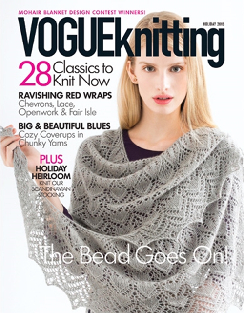 Vogue knitting, magazines, holiday 2015